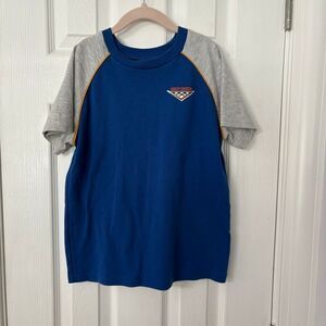 Harley-Davidson Boys Graphic Raglan T-Shirt Blue Gray Size 8/10